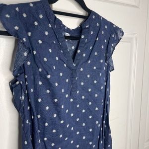 Navy Blue Blouse